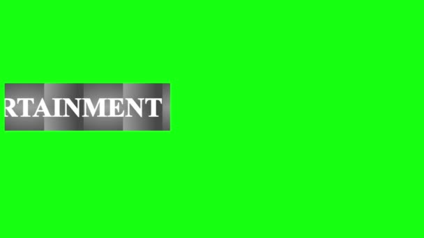 Stylish Trendy Animated Entertainment Lower Third Green Screen Background — 비디오