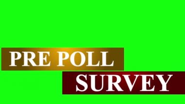 Anket öncesi anket, yüksek çözünürlüklü Yeşil Ekran 'da sarı ve kırmızı renklerde düşük üçüncüyü canlandırdı.