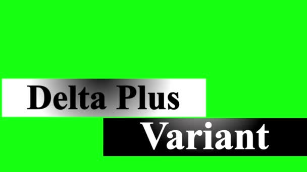 Чистий Анімований Дельта Плюс Варіація Нижчої Третини Металічному Тексті Високою — стокове відео