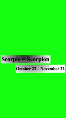 Basit ve temiz animasyon Scorpio Zodyak yüksek çözünürlükte dikey alt üçüncü işareti. Kullanımı kolay.