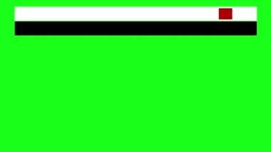 Basit başlık pankartı, beyaz, kırmızı ve siyah renkte alt üçüncüyü canlandırdı, yüksek çözünürlüklü yeşil ekran