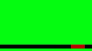 Simple animated news bottom lower animating, loopable, green screen