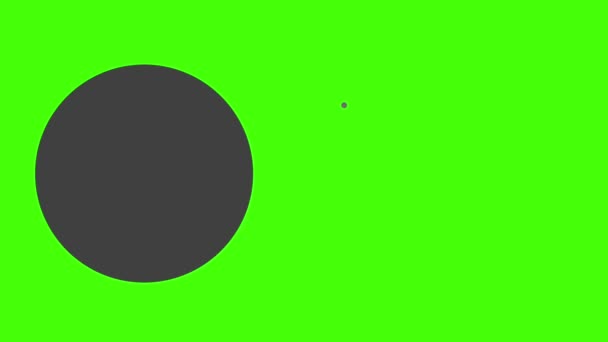 Three Circle Scaling Green Screen — Stok video