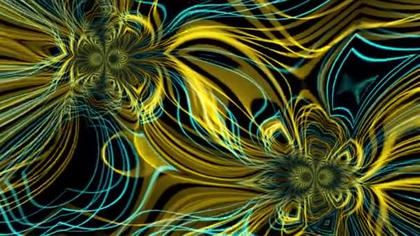 Abstract Kaleidoscopic Design Animated Background High Resolution — Stok video