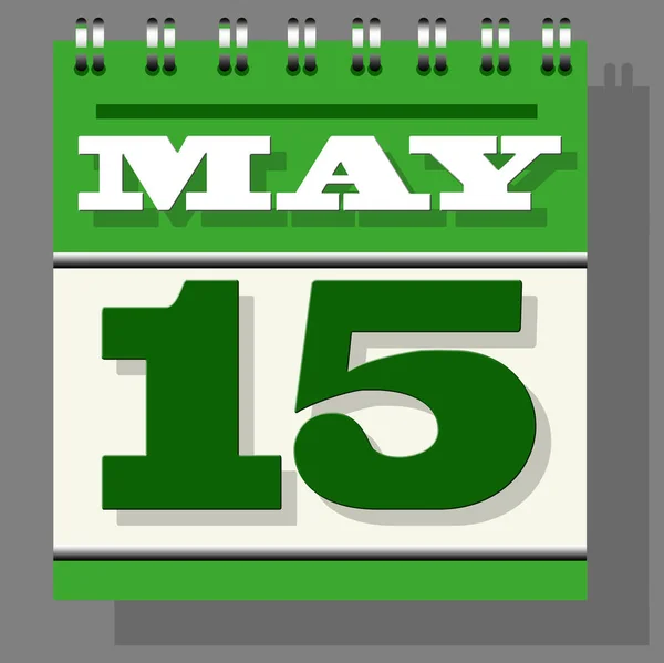 May Illustration Calendar — Stok fotoğraf