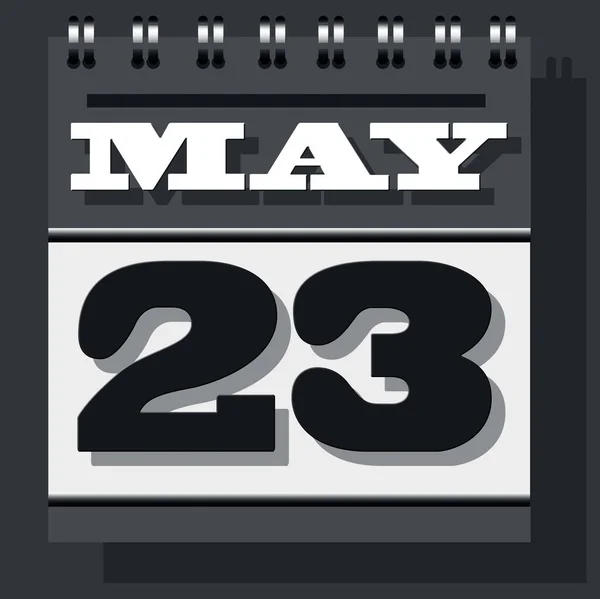 May Illustration Calendar — Stok fotoğraf