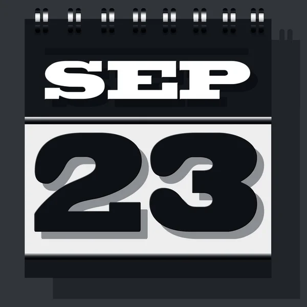 Sep Illustration Calendar — Stock Photo, Image