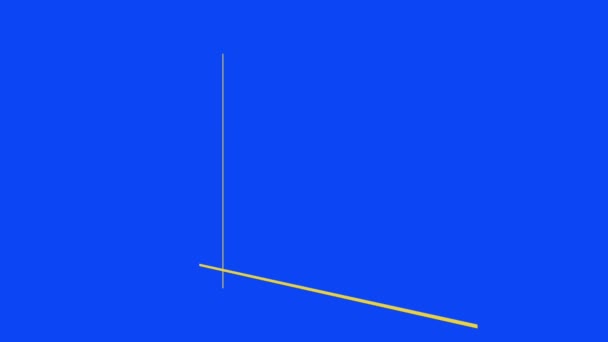 Animated Bar Graphs Camera Movement High Resolution — Stock Video