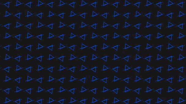 Простые Синие Треугольники Фон Высоком Разрешении Apple Prores — стоковое видео