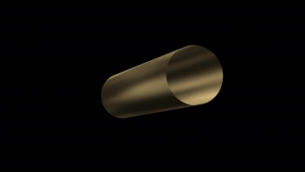 Realistic Animated Bullet Shell High Resolution — Stock Video