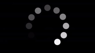 Basit yükleme animasyonu, yüksek çözünürlüklü daire yüklemesi