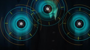 Başarılı iş adamı 4K çözünürlüklü ileri teknoloji yüksek kaliteli görüntüleri başlatıyor.