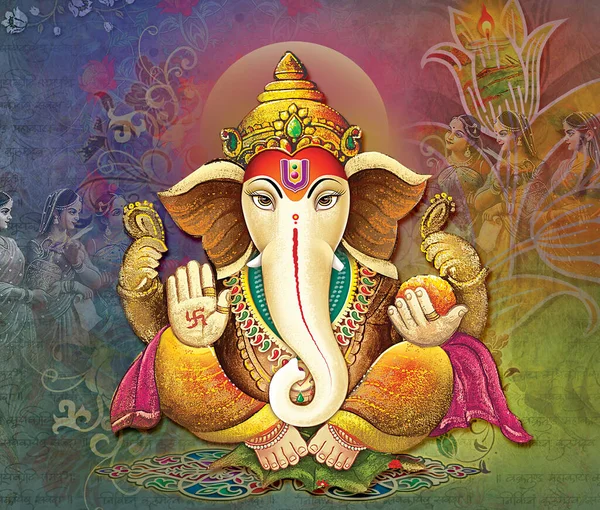 ยกด ภาพสต อกท ความละเอ ยดส งของอ นเด ยลอร Ganesha นหาร — ภาพถ่ายสต็อก