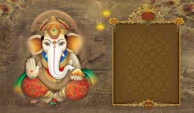 Hint Tanrısı Ganesha, Hintli Lord Ganesh, Hint Mitolojik Ganesha Görüntüsü.