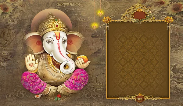 Indian God Ganesha, Indian Lord Ganesh, Indian Mythological Image of Ganesha.