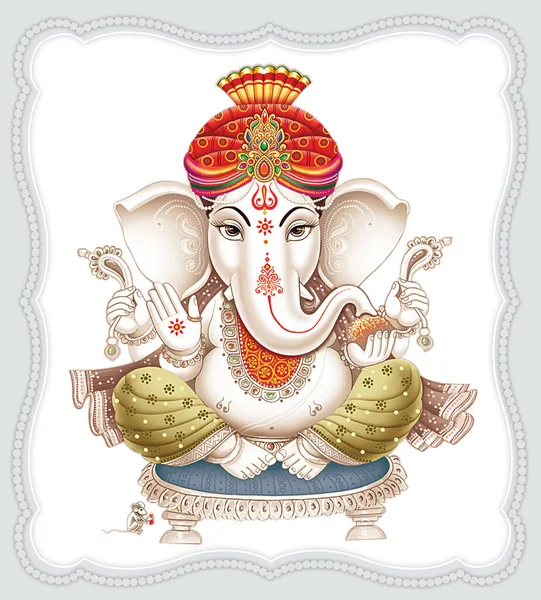Hintli Lord Ganesha Nın Yüksek Çözünürlüklü Resimlerine Bakın Ticari Kullanım — Stok fotoğraf