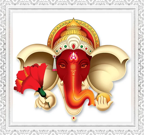 Blader Door Hoge Resolutie Stockbeelden Van Indiase Lord Ganesha Vind — Stockfoto