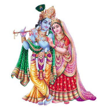 Tanrı Radhakrishna, Hintli Lord Krishna, Hint mitolojik Radhakrishna