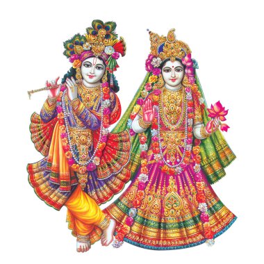 Tanrı Radhakrishna, Hintli Lord Krishna, Hint mitolojik Radhakrishna