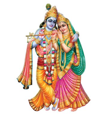 Tanrı Radhakrishna, Hintli Lord Krishna, Hint mitolojik Radhakrishna