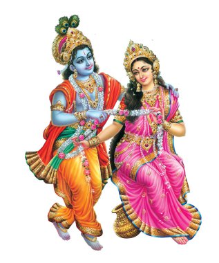 Tanrı Radhakrishna, Hintli Lord Krishna, Hint mitolojik Radhakrishna