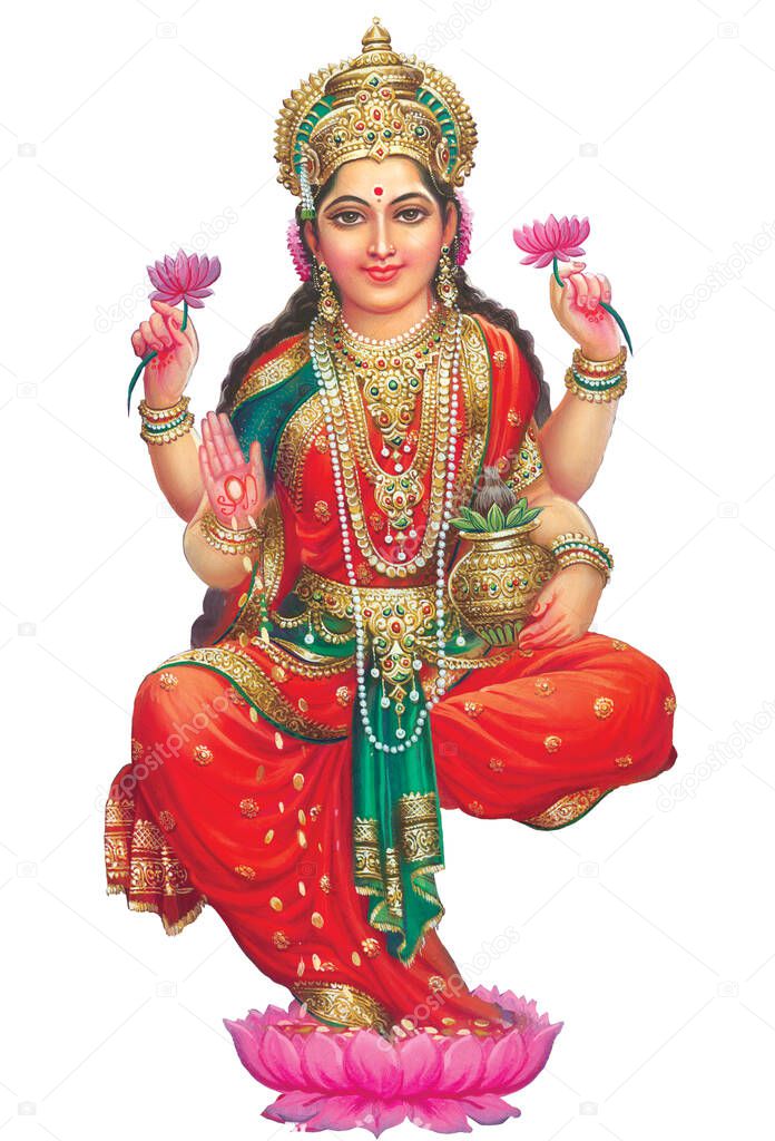 Hindu Cosmos Maha Laxshmi, Goddess of Wealth