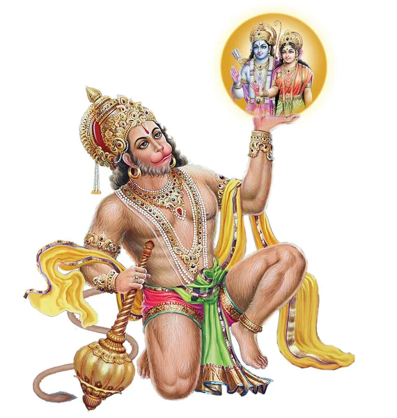 Durchsuchen Sie Hochauflösende Archivbilder Von Lord Hanuman — Stockfoto