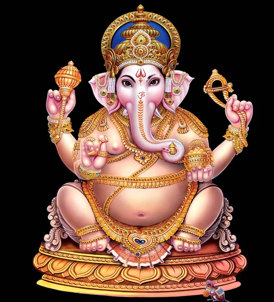 Dios Indio Ganesha Señor Indio Ganesh Imagen Mitológica India Ganesha — Foto de Stock