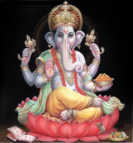 Indischer Gott Ganesha Indischer Lord Ganesh Indisches Mythisches Bild Von — Stockfoto