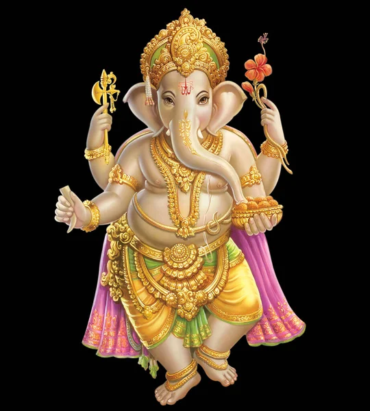 Ganesha Indiai Isten Ganesh Indiai Ganesha Indiai Mitológiai Képe — Stock Fotó