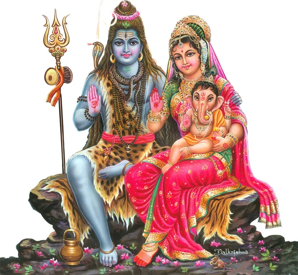 High Resolution Hindu Mythology Picture Lord Shiva — Stock Photo, Image