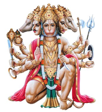 Lord Hanuman 'ın yüksek çözünürlüklü stok resimlerine bak