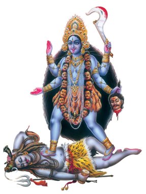 Hindu Festival Ma Kali, Goddess Dugra High Resolution photo clipart