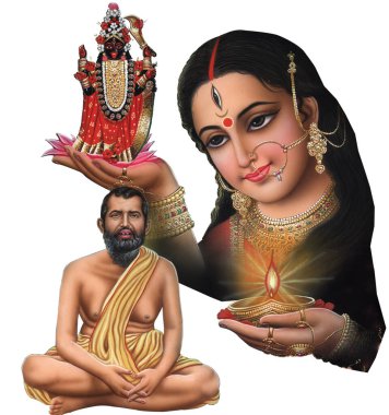 Hindu Festivali Ma Kali, Tanrıça Dugra Yüksek Çözünürlüklü fotoğraf
