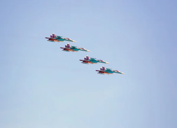 Show aéreo, desfile, avião — Fotografia de Stock