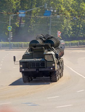 Geçit töreni. Zafer Bayramı. 9 Mayıs, Rus silahlı kuvvetleri, askeri teçhizat.
