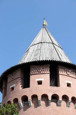 Eski kaleye. Antik şehir. Eski şehrin manzarası.