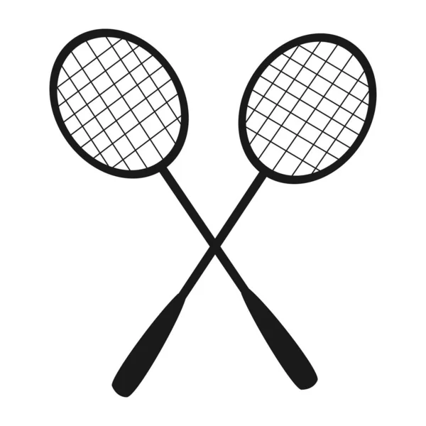 Silhouettes Badminton Racketsストックベクター ロイヤリティフリーsilhouettes Badminton Rackets イラスト Depositphotos