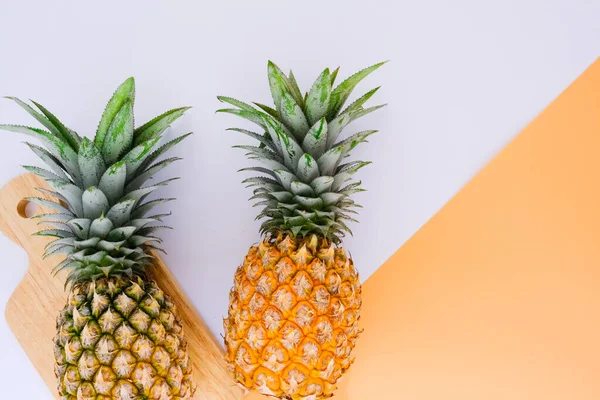 Fresh pineapples from the farm, come from the market, placed in the kitchen.