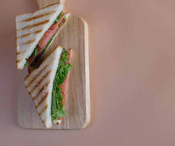 Sandwiches Una Comida Popular Que Gente Come Juntos Son Fáciles — Foto de Stock