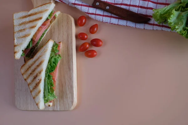 Бутерброди Популярна Їжа Яку Люди Їдять Разом Легко Знайти Вулиці — стокове фото