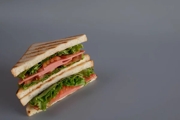 Sandwiches Una Comida Popular Que Gente Come Juntos Son Fáciles — Foto de Stock