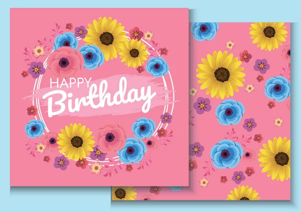 Lindo Cumpleaños Fondo Ilustración Diseño Para Tarjeta Cumpleaños — Vector de stock