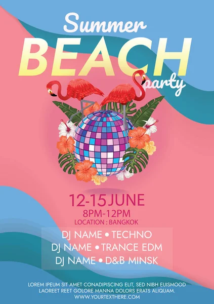 Yaz plajı parti müziği ve festival