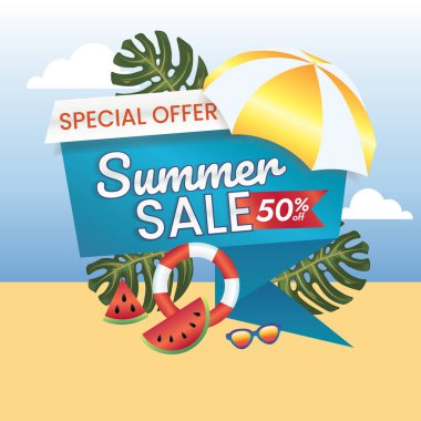 Tatillerde alışveriş için satış promosyonu