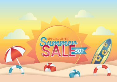 Tatillerde alışveriş için satış promosyonu