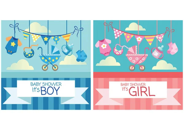 Pasgeboren Spul Baby Shower Voor Baby Pasgeboren Concept — Stockvector