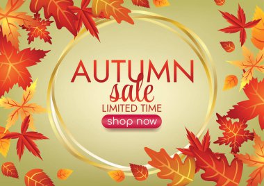 Sonbahar sezonu sanat vektörü özel sanat arka planı 