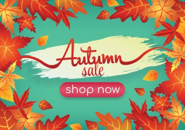 Sonbahar sezonu sanat vektörü özel sanat arka planı 