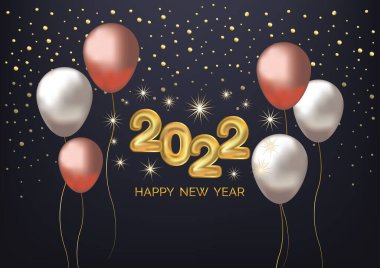 Mutlu yıllar 2022 sanat vektörü geçmişi 